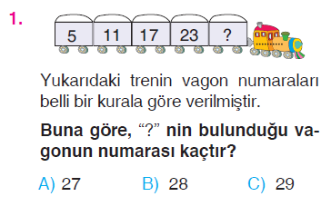 Örüntü - Tek ve Çift Sayılar - Romen Rakamları Testi