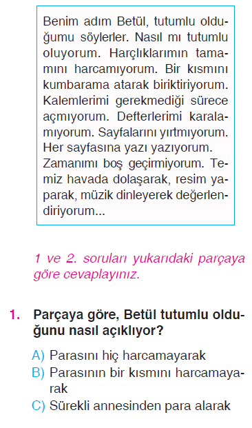 Paragrafta Anlam - Varlıkları Niteleyen Sözcükler - Noktalama İşaretleri - İsimler Testi