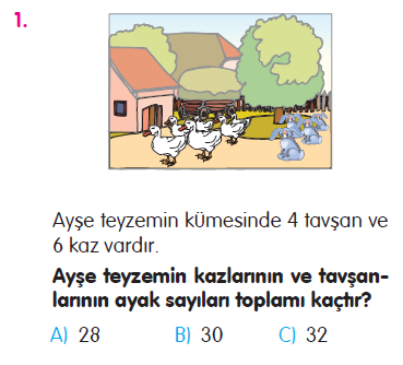 Doğal Sayılarla Çarpma İşlemi Problemleri Testi
