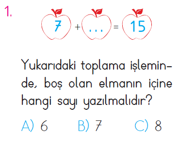 Doğal Sayılarda Toplama İşlemi - 3 Testi