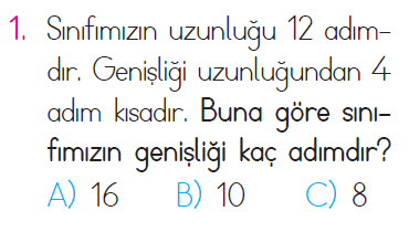 Çıkarma İşlemi Problemleri - 2 Testi
