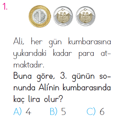 Doğal Sayılarda Çıkarma İşlemi - Paralarımız Testi