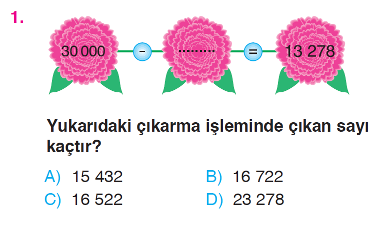 Doğal Sayılarla Çıkarma İşlemi Testi
