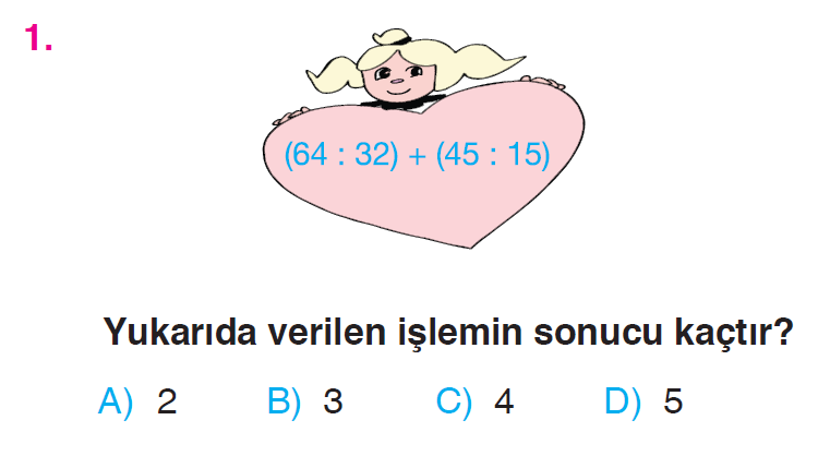 Doğal Sayılarla Bölme İşlemi Testi