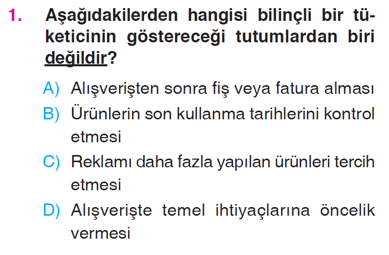 Üretim, Dağıtım ve Tüketim - 2 Testi