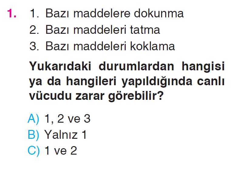 Maddeyi Tanıyalım - 2 Testi