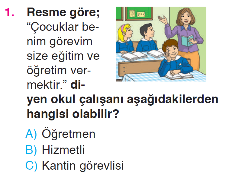 Okulumuzda Hayat - 3 Testi