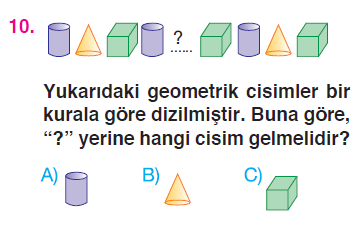 Uzamsal İlişkiler (Simetri) - Örüntü ve Süslemeler Testi