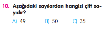 Ritmik Saymalar - Tek ve Çift Sayılar Testi