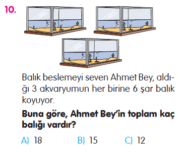 Doğal Sayılarla Çarpma İşlemi Problemleri Testi