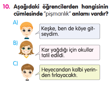 Paragraf - İsimler - Sözcükte Anlam - Yazım Kuralları Testi