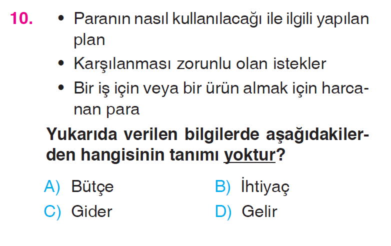 Üretim, Dağıtım ve Tüketim - 2 Testi