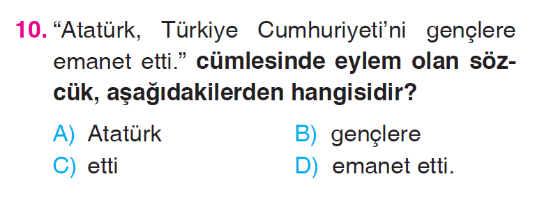 Zamir (Adıl) - Eylemler Testi
