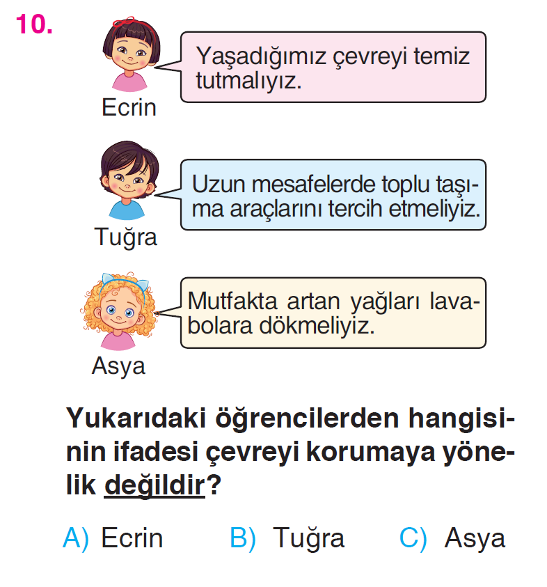 Canlılar Dünyasına Yolculuk - 3 Testi