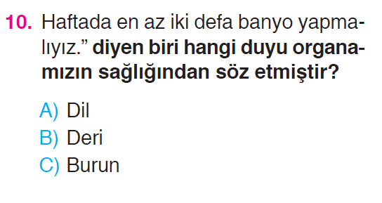 Beş Duyumuz - 2 Testi