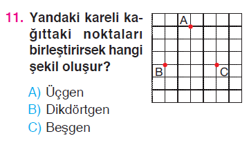 Üçgen - Kare - Dikdörtgen Testi