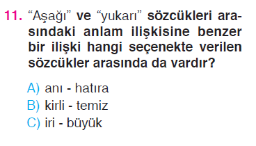 Şiir Yorumlama - Kısa Çizgi - Sözcükte Anlam - Cümle Testi