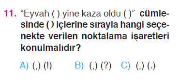 Paragrafta Anlam - Ünlem - Yazım Kuralları Testi