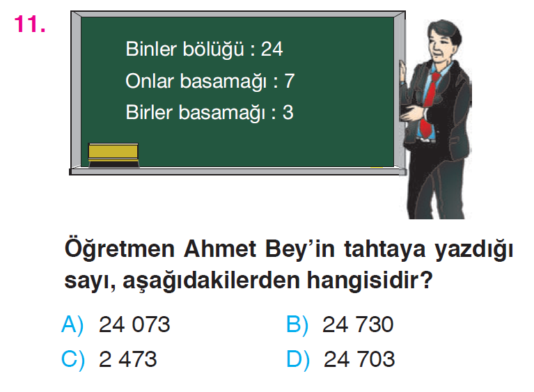 Doğal Sayılar - 2 Testi