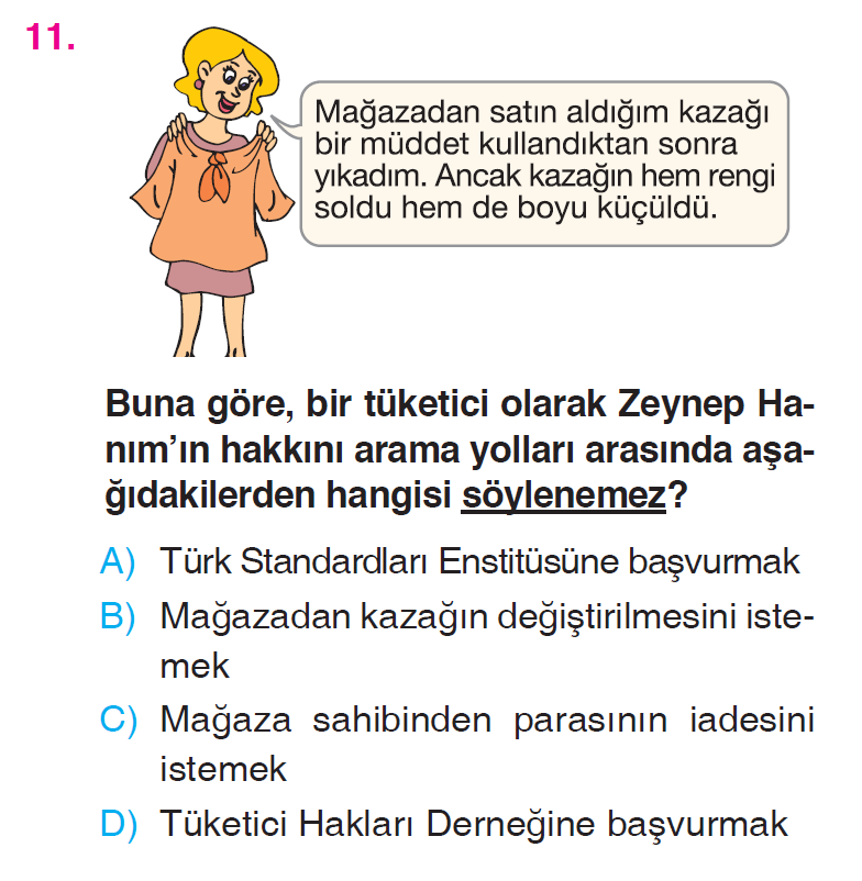 Üretim, Dağıtım ve Tüketim - 2 Testi