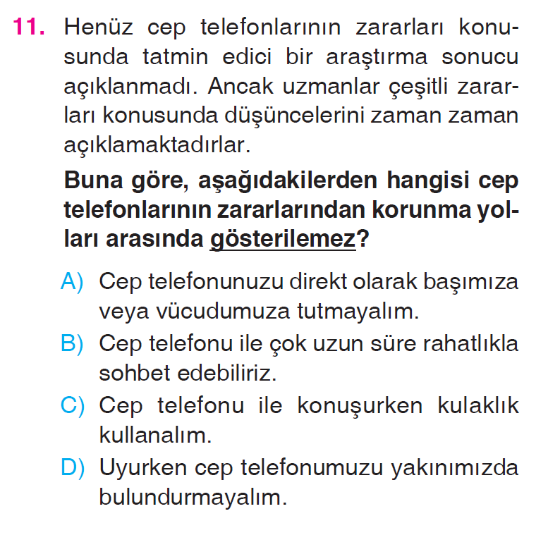 Bilim, Teknoloji ve Toplum - 2 Testi
