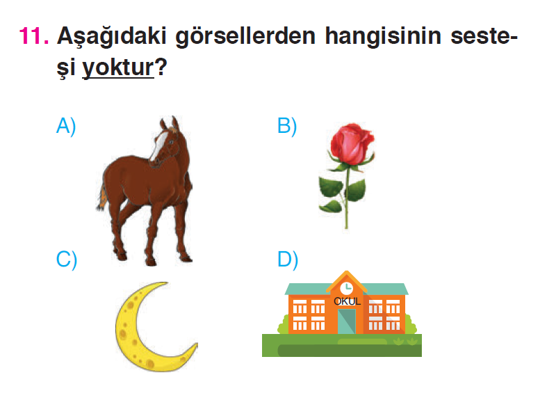 Cümlenin Ögeleri - Tarama Testi