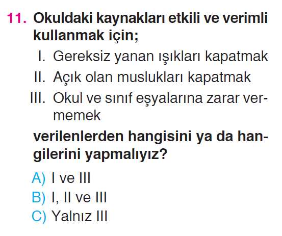 Okulumuzda Hayat - 2 Testi