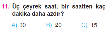 Zaman Ölçüleri Testi