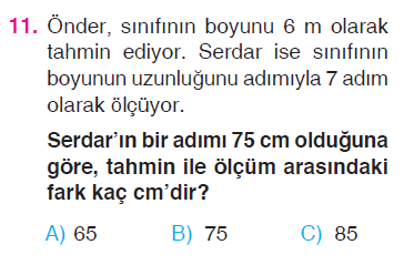 Uzunluk Ölçme Testi