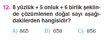 Doğal Sayılar - 2 Testi