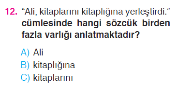 Paragrafta Anlam - Eş Anlam - Zıt Anlam - Cümle - İsimler Testi