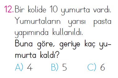 Kesirler - Problemler Testi