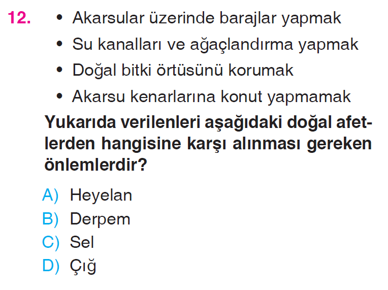 İnsanlar, Yerler ve Çevreler - 4 Testi