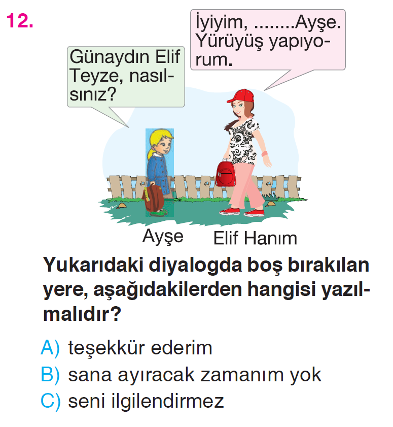 Okulumuzda Hayat - 3 Testi
