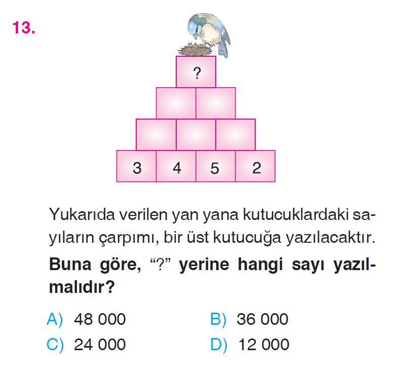Doğal Sayılarla Çarpma İşlemi Testi