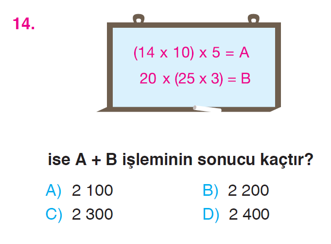 Doğal Sayılarla Çarpma İşlemi Testi