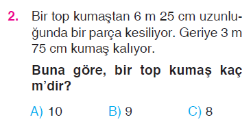 Uzunluk Ölçme Testi