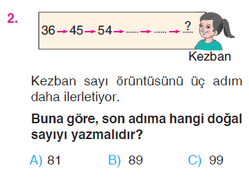 Örüntü - Tek ve Çift Sayılar - Romen Rakamları Testi