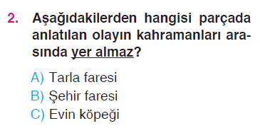 Paragrafta Anlam - Ünlem - Yazım Kuralları Testi