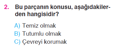 Paragrafta Anlam - Eş Anlam - Zıt Anlam - Cümle - İsimler Testi