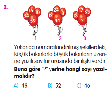 Doğal Sayılarla Toplama İşlemi Testi