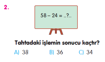 Doğal Sayılarla Çıkarma İşlemi Testi