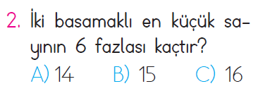 Doğal Sayılarda Toplama İşlemi - 1 Testi