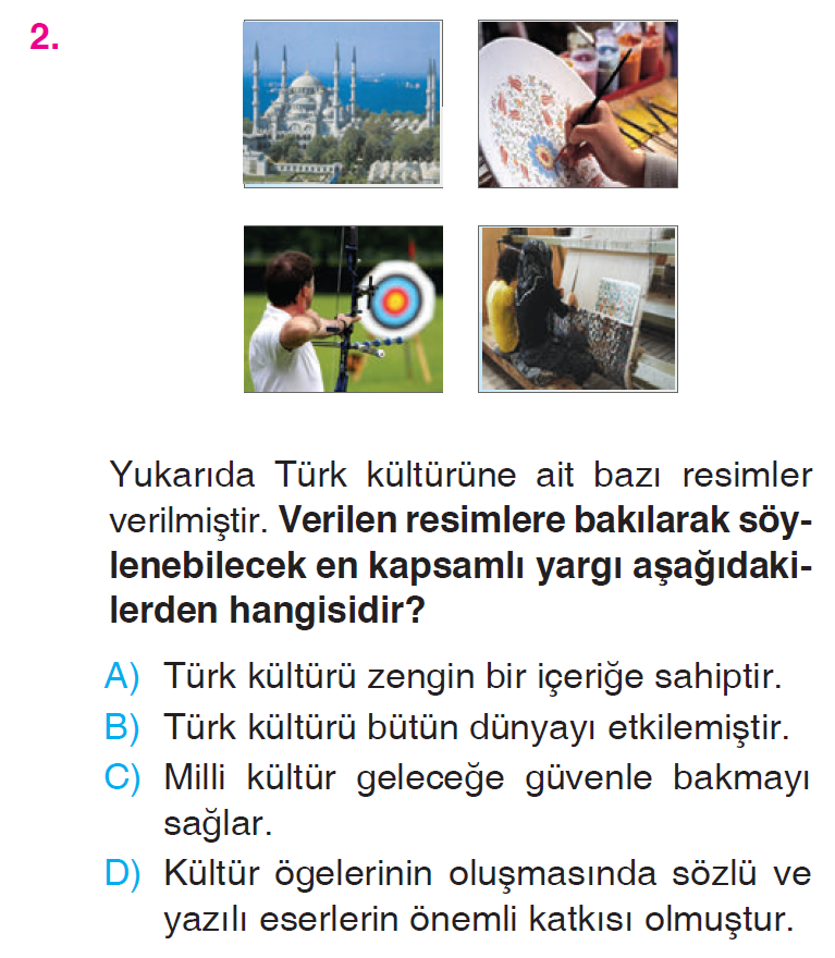 Kültür ve Miras - 1 Testi