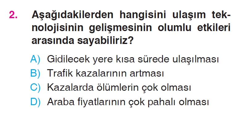 Bilim, Teknoloji ve Toplum - 2 Testi