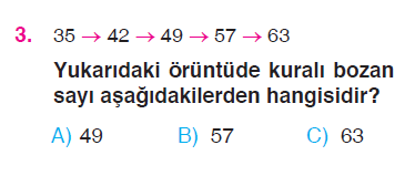 Örüntü - Tek ve Çift Sayılar - Romen Rakamları Testi