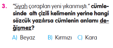 Paragraf - Sözcükte Anlam - Yazım Kuralları - Varlıkları Niteleyen Sözcükler Testi