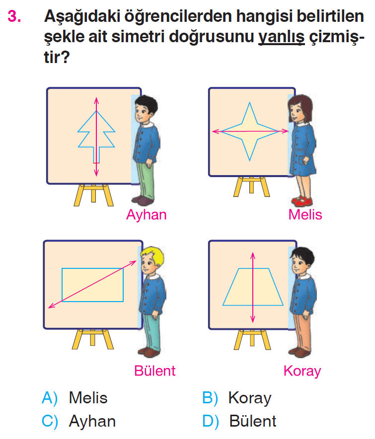 Uzamsal İlişkiler (Simetri) Testi