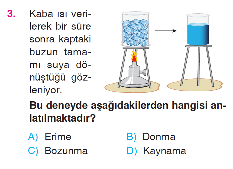 Maddeyi Tanıyalım - 3 Testi