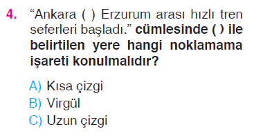 Şiir Yorumlama - Kısa Çizgi - Sözcükte Anlam - Cümle Testi
